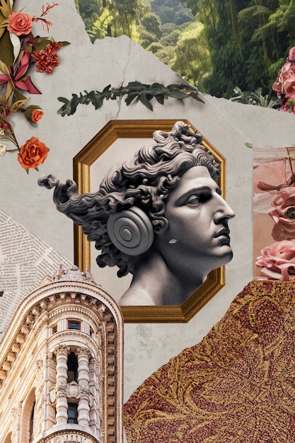 Art nouveau collage design