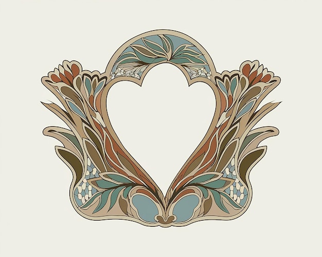 Photo art nouveau frame