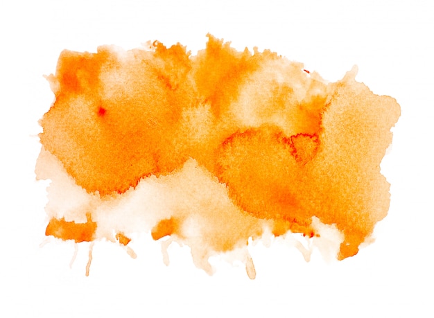 art orange watercolor.