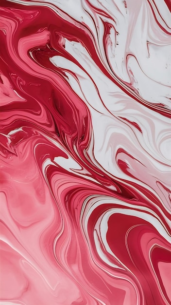 art photography of abstract marbleized effect background with pink and white creative colors