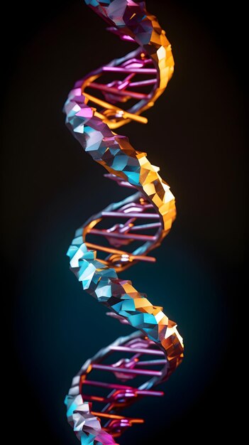 Art and Science Converge A Vibrant Rendition of DNA Structure