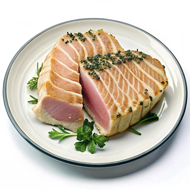 Photo artfully plated tuna cuts and gourmet creations a fine dining collection of fresh tuna