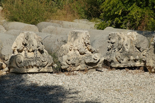 Artifacts in Myra Ancient City in Demre Antalya Turkiye