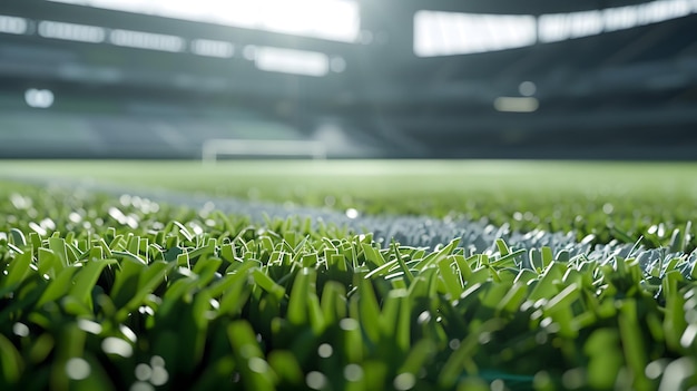 Artificial grass stadium in spain Generative AI