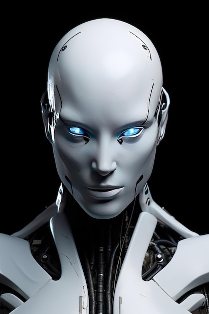 Artificial Intelligence Android on a black background