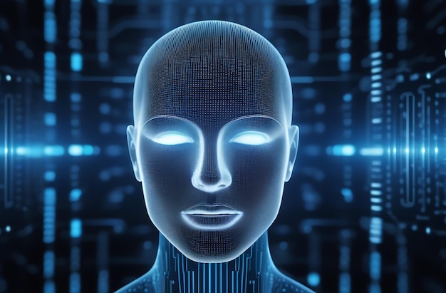 Artificial intelligence in humanoid head and digital brain