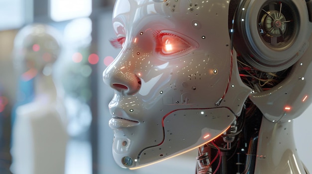 Artificial intelligence in a humanoid head