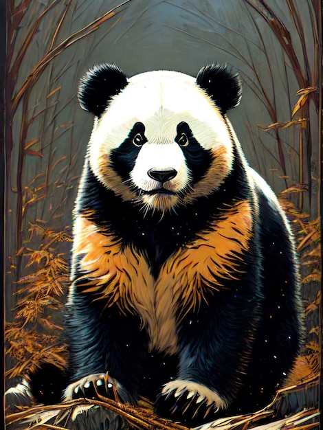 artificial intelligence panda design and art