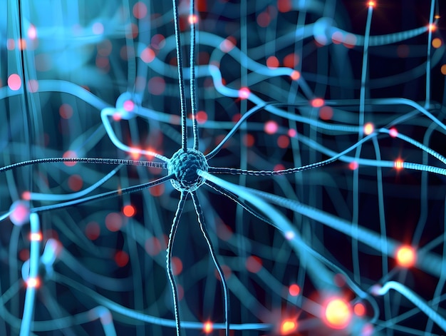 Photo artificial neural network transmitting pulses and information in conceptual digital microchip analogy