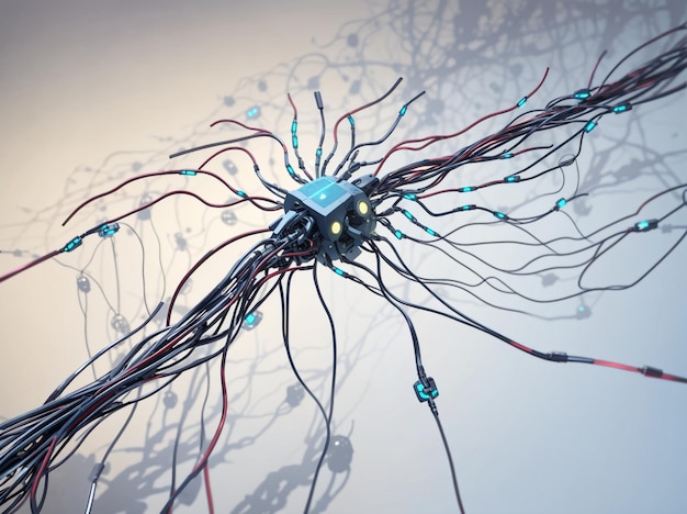 Photo artificial neuron unraveling the mysteries of artificial intelligence