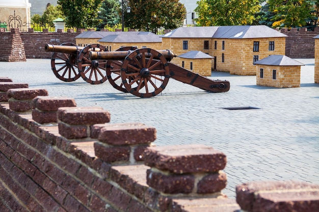 artillery cannons in the fortress.