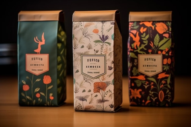 Artisan Brews Sophisticated Packaging for a Gourmet Coffee Experience