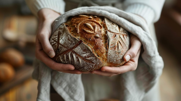 Photo the artisan sourdough loaf