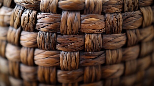 Photo artisanal craftsmanship in basketry ai generated