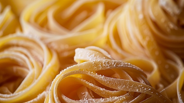 Artisanal Elegance Macro Moments with Raw Fettuccine