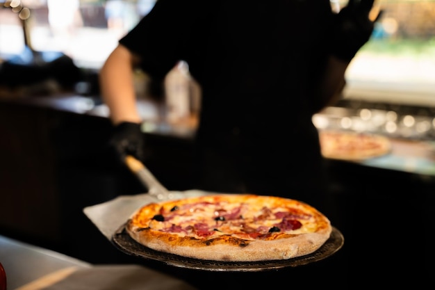 Artisanal Pizza in Monochrome