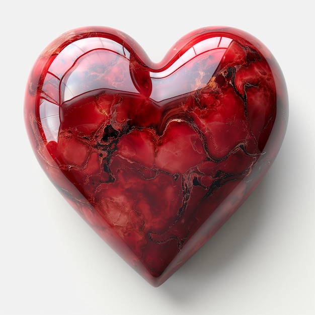 Artistic glass and metal heart blending strength and fragility