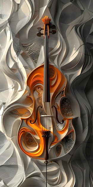 Photo artistic illustration of a violin