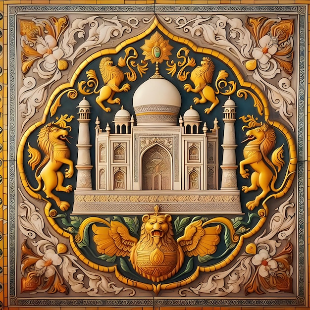 Photo artistic image of the taj mahal