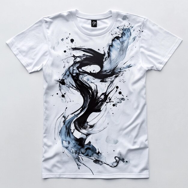 Photo artistic ink painting t shirt designs