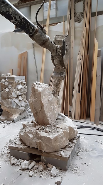 Artistic Jackhammer in Action