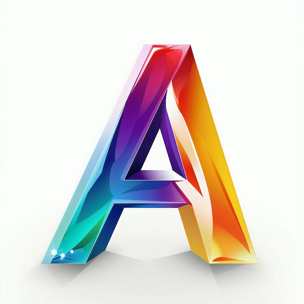 Artistic Letter AB on White Background Vector