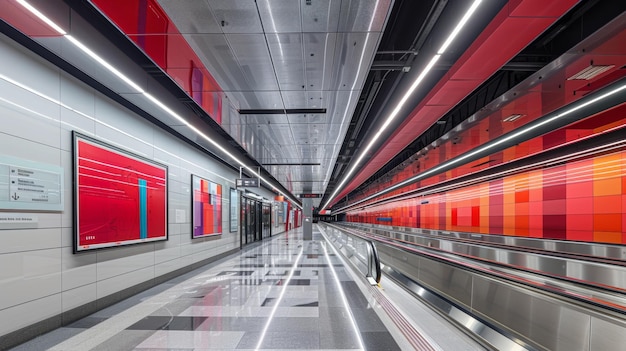 Artistic and Modern Subway Station Interior Design Perfect Blend of Functionality and Aesthetics