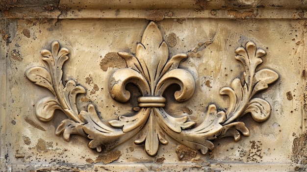 Artistic photo of Fleur de lis symbol background