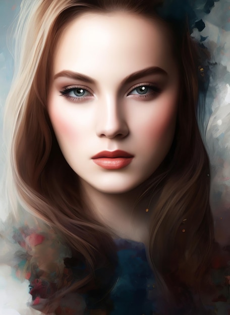 Artistic portrait of a beautiful woman.