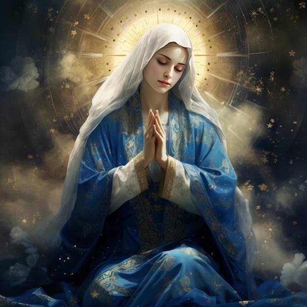 Artistic Representation of Mother Mary