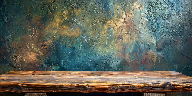 Artistic Texture Richly Colored Abstract Painting on Moody Background