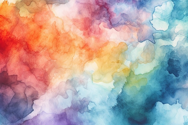 Artistic Watercolor Background Featuring Diverse Colors