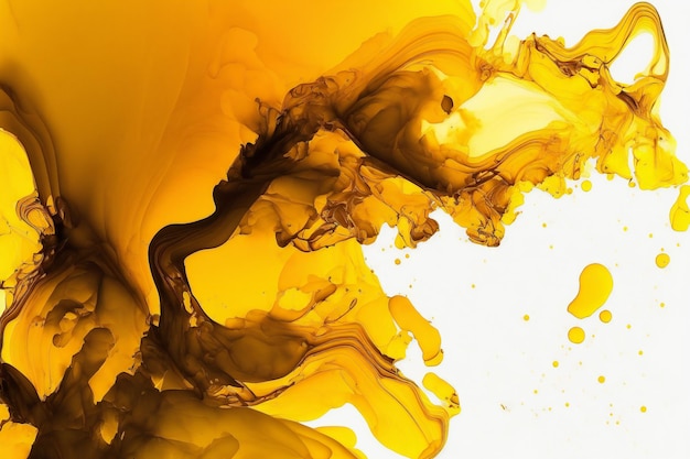 Artistic yellow texture watercolor inkscape abstract colors