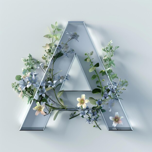 Artistically crafted letter A featuring a unique and imaginative design