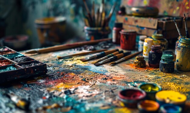 Artists Haven Paint Brushes Imagination Creativity