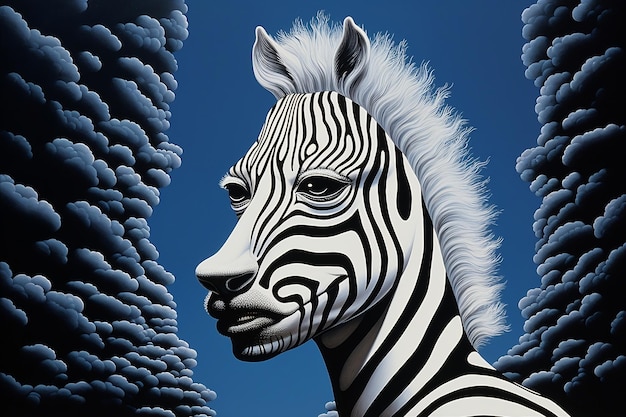 Artwork Featuring Zebras Generative Ai