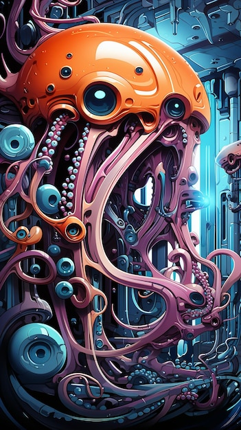 artwork in the style of animal futurism