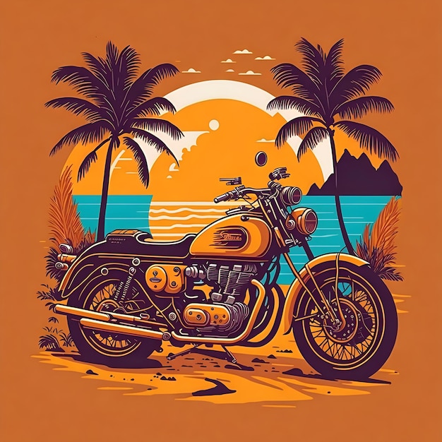 Artwork of tshirt graphic design flat design