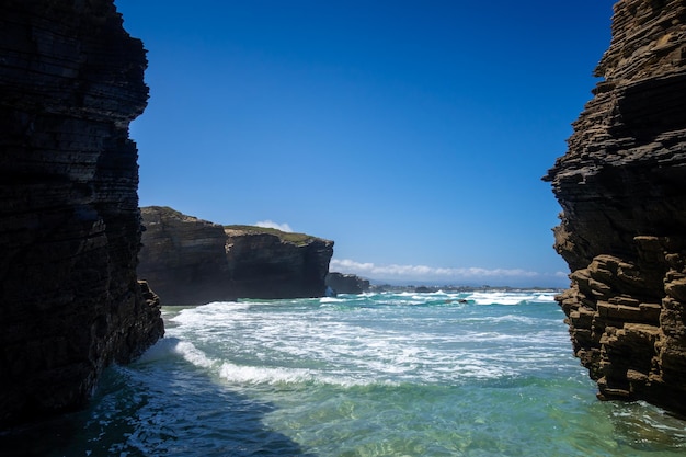 As Catedrais beach Beach of the Cathedrals Galicia Spain