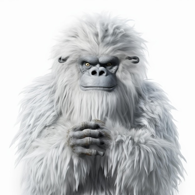 As Yeti On White Background