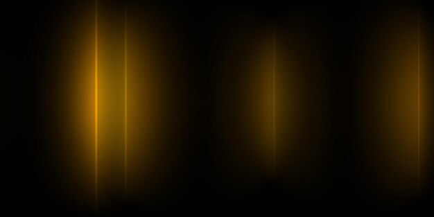 Photo an asbestos bright flash of gold color on a black background