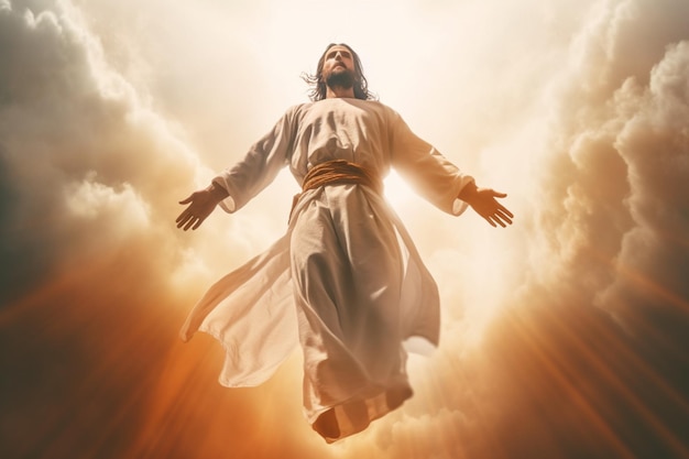 Ascension day of jesus christ or resurrection day of son of god Good friday Ascension day concept