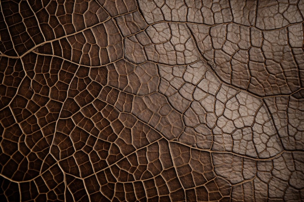 Ash patterns on a textured leather surface