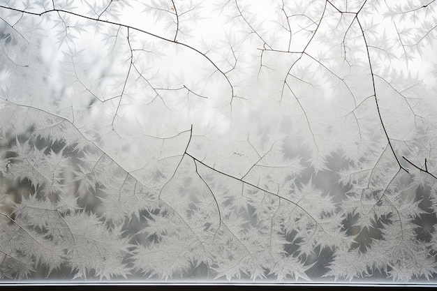 Ash streaks on a frosted glass surface