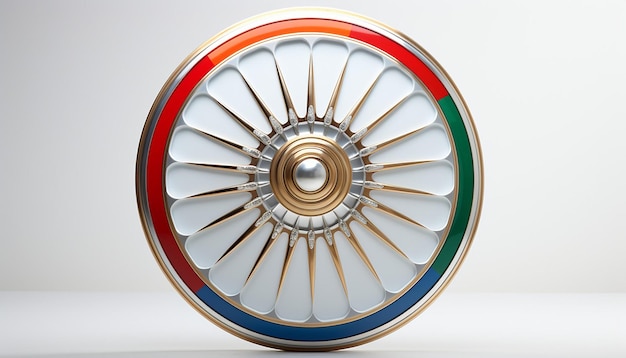 Photo ashoka chakra the wheel from the indian flag generated by artificial intelligence