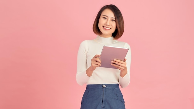 Asia Woman smiling in a happy mood