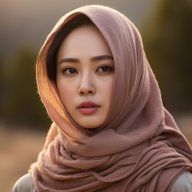 asia woman with hijab