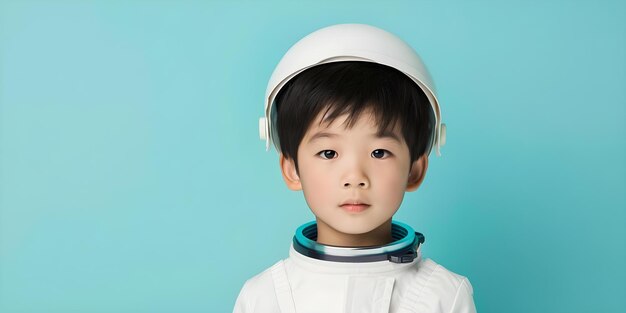 Asian boy39s astronaut dream fueled by father39s STEM background Concept Fatherhood STEM education Space exploration Childhood dreams Asian representation