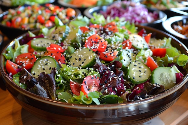 Asian cuisine pack choy salad