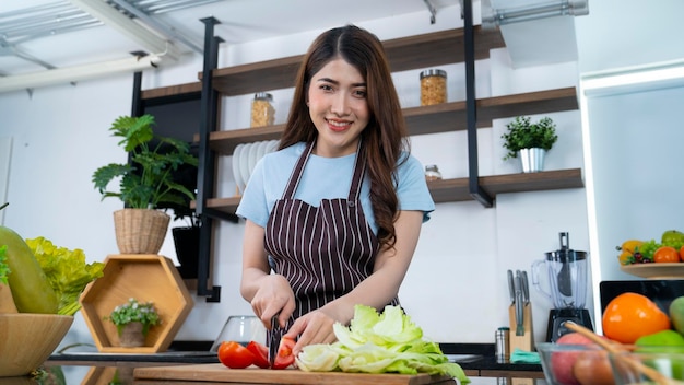 asian female chef